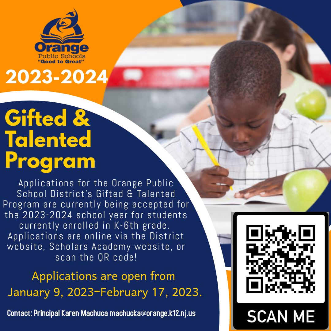   Gifted & Talented 2023-2024 Applications Now Open!